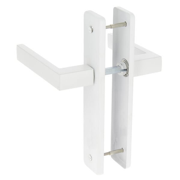CHRISLIGNE - Ens poig alu/plaq acier 165mm bdc joffrin blanc mat - large