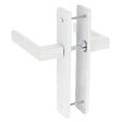 CHRISLIGNE - Ens poig alu/plaq acier 165mm bdc joffrin blanc mat - vignette