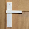 CHRISLIGNE - Ens poig alu/plaq acier 165mm bdc joffrin blanc mat - vignette