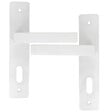 CHRISLIGNE - Ens poig alu/plaq acier 165mm cle joffrin blanc mat - vignette