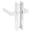 CHRISLIGNE - Ens poig alu/plaq acier 165mm cyl joffrin blanc mat - vignette