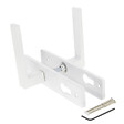CHRISLIGNE - Ens poig alu/plaq acier 165mm cyl joffrin blanc mat - vignette