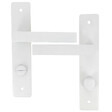 CHRISLIGNE - Ens poig alu/plaq acier 165mm cddc joffrin blanc mat - vignette