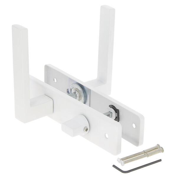 CHRISLIGNE - Ens poig alu/plaq acier 165mm cddc joffrin blanc mat - large