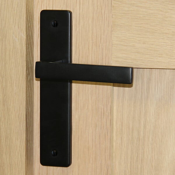 CHRISLIGNE - Ens poig alu/plaq acier 165mm bdc joffrin noir mat - large