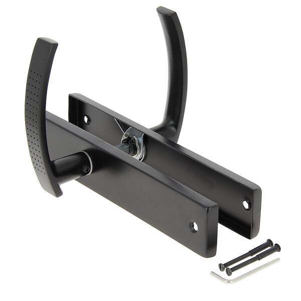 CHRISLIGNE - Ens poig alum/plaq acier bdc henri l noir mat - large