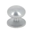 CHRISLIGNE - Bouton rond sur rosace d70 aluminium nickel mat - vignette