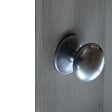 CHRISLIGNE - Bouton rond sur rosace d70 aluminium nickel mat - vignette