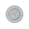 CHRISLIGNE - Bouton rond sur rosace d70 aluminium nickel mat - vignette