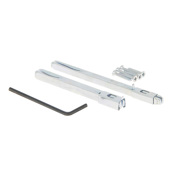 CHRISLIGNE - Bouton carre alu / ros acier laitonne satine - large