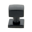CHRISLIGNE - Bouton carre alu / ros acier noir mat - vignette