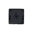 CHRISLIGNE - Bouton carre alu / ros acier noir mat - vignette