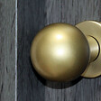 CHRISLIGNE - Bouton rond alu / ros acier laitonne satine - vignette