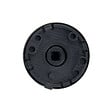 CHRISLIGNE - Bouton rond alu / ros acier noir mat - vignette