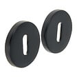 CHRISLIGNE - 2 rosaces adhesives d.52 cle acier noir mat - vignette