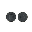 CHRISLIGNE - 2 rosaces adhesives d.52 cddc acier noir mat - vignette
