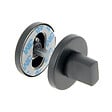 CHRISLIGNE - 2 rosaces adhesives d.52 cddc acier noir mat - vignette