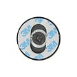 CHRISLIGNE - 2 rosaces adhesives d.52 cddc acier noir mat - vignette