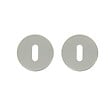CHRISLIGNE - 2 rosaces adh d.52 cle acier nickel satine mat - vignette