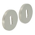 CHRISLIGNE - 2 rosaces adh d.52 cle acier nickel satine mat - vignette