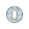 CHRISLIGNE - 2 rosaces adh d.52 cle acier nickel satine mat - vignette