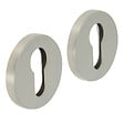CHRISLIGNE - 2 rosaces adh d.52 cyl acier nickel satine mat - vignette