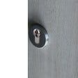 CHRISLIGNE - 2 rosaces adh d.52 cyl acier nickel satine mat - vignette