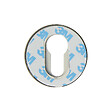 CHRISLIGNE - 2 rosaces adh d.52 cyl acier nickel satine mat - vignette