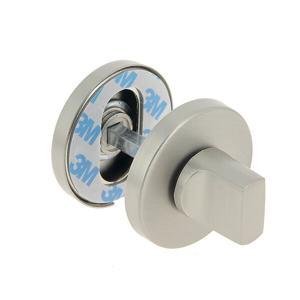 CHRISLIGNE - 2 rosaces adh d.52 cddc acier nickel satine mat - large