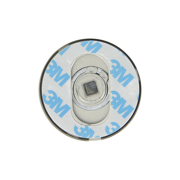 CHRISLIGNE - 2 rosaces adh d.52 cddc acier nickel satine mat - large