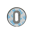 CHRISLIGNE - 2 rosaces adhesives d.52 cle acier canon de fusil - vignette