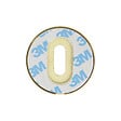 CHRISLIGNE - 2 rosaces adhesives d.52 cle acier laiton satine - vignette