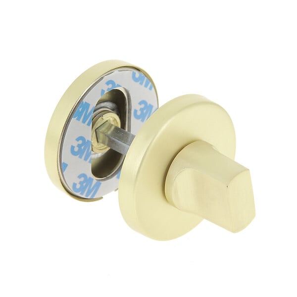 CHRISLIGNE - 2 rosaces adhesives d.52 cddc acier laiton satine - large