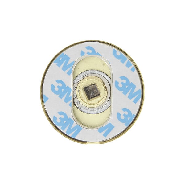 CHRISLIGNE - 2 rosaces adhesives d.52 cddc acier laiton satine - large