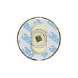 CHRISLIGNE - 2 rosaces adhesives d.52 cddc acier laiton satine - vignette