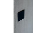 CHRISLIGNE - Plaq adh cache serr borgne 50x50 acier noir mat - vignette