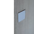 CHRISLIGNE - Plaq adh cache serr borgne 50x50 acier blanc mat - vignette