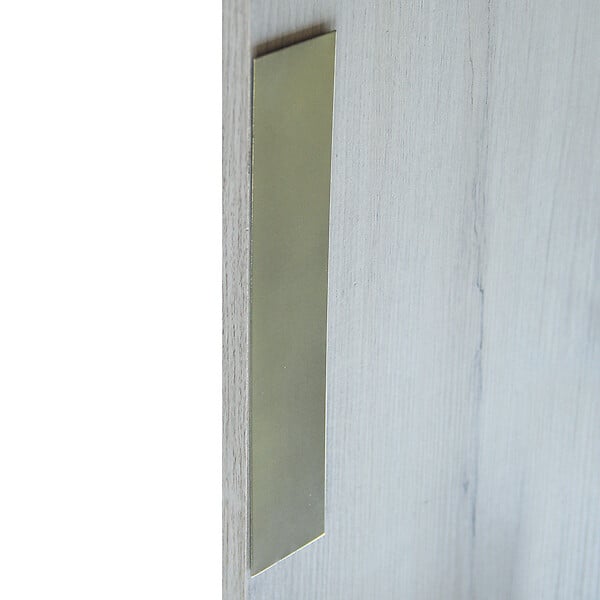 CHRISLIGNE - Plq adh rectang borgne 250x50 laitonne satine - large