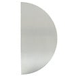 CHRISLIGNE - Plaque de porte demi-lune adhésive inox - L.300xl.150mm - vignette