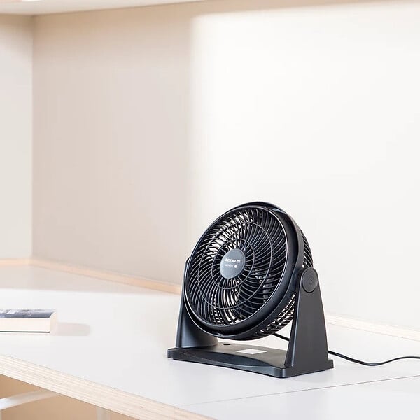 TAURUS ALPATEC - ventilateur de bureau 25cm 23w 2 vitesses noir - ice brise mini - large