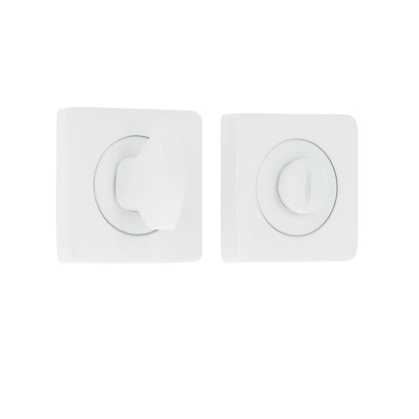 CHRISLIGNE - 2 rosaces carrees cddc acier blanc mat - large