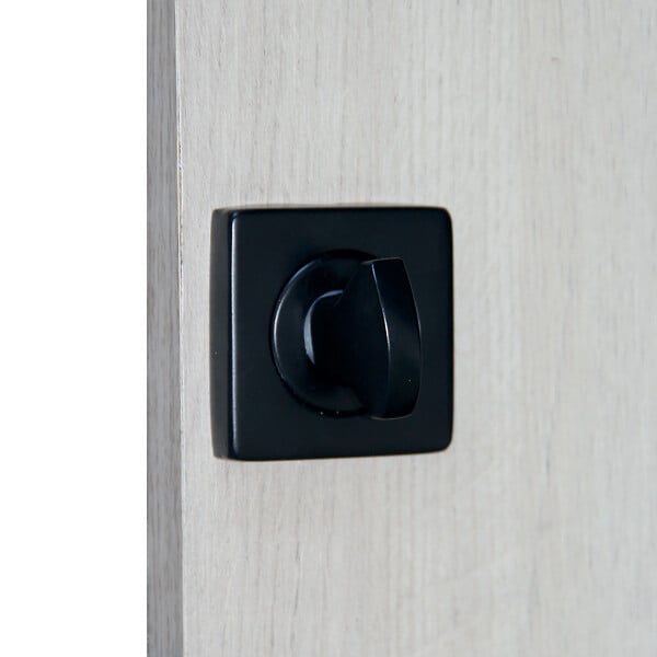 CHRISLIGNE - 2 rosaces carrees cddc acier noir mat - large