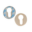 CHRISLIGNE - 2 rosaces adhesives d.45 cylindre cuivre brosse - vignette