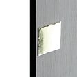 CHRISLIGNE - Plaque adh cache serrure borgne 50x50mm acier lait - vignette
