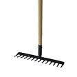 PROGARDEN - Râteau 14 dents acier-bois 143cm - vignette