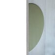 CHRISLIGNE - Plaque demi-lune adhésive acier laitonné satiné 300x150mm - vignette