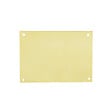 CHRISLIGNE - Plaq cache serrure borgne 60x90 laiton poli verni - vignette