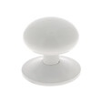 CHRISLIGNE - Bouton sur rosace alu blanc mat - vignette