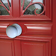 CHRISLIGNE - Bouton sur rosace alu blanc mat - vignette