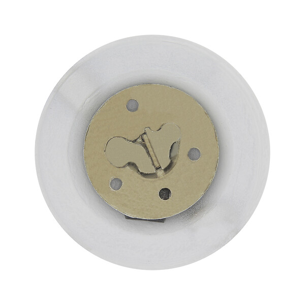 CHRISLIGNE - Bouton sur rosace alu blanc mat - large
